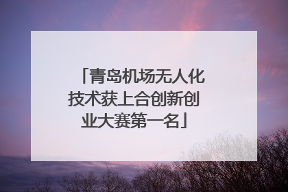 青岛机场无人化技术获上合创新创业大赛第一名