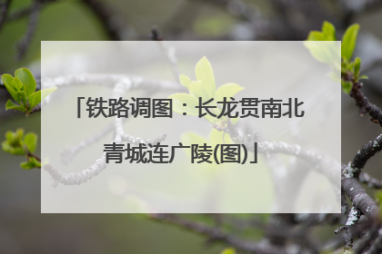 铁路调图：长龙贯南北 青城连广陵(图)