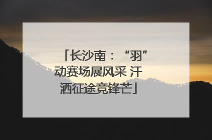 长沙南：“羽”动赛场展风采 汗洒征途竞锋芒