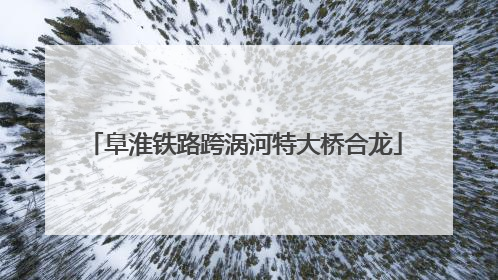 阜淮铁路跨涡河特大桥合龙