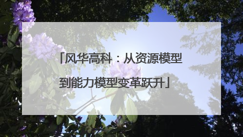 风华高科：从资源模型到能力模型变革跃升