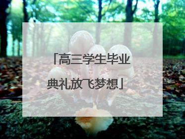 高三学生毕业典礼放飞梦想
