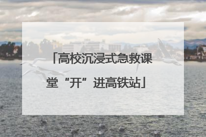 高校沉浸式急救课堂“开”进高铁站