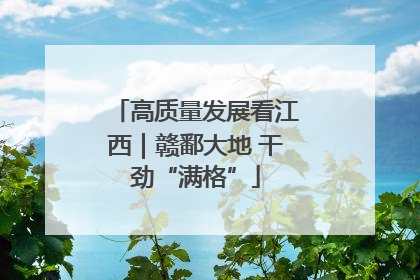高质量发展看江西｜赣鄱大地 干劲“满格”