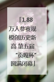 1.88万人参赛规模创历史新高 第五届“贡嘎杯”圆满闭幕