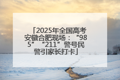 2025年全国高考安徽合肥现场：“985”“211”警号民警引家长打卡