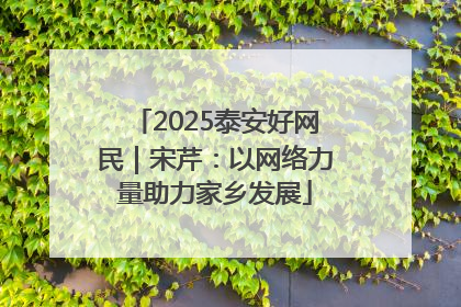 2025泰安好网民｜宋芹：以网络力量助力家乡发展