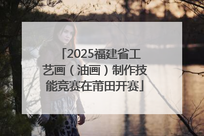 2025福建省工艺画（油画）制作技能竞赛在莆田开赛