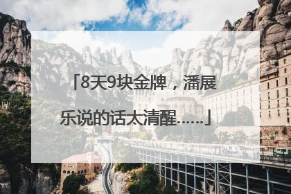 8天9块金牌，潘展乐说的话太清醒……