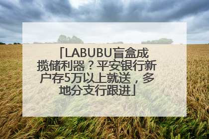 LABUBU盲盒成揽储利器？平安银行新户存5万以上就送，多地分支行跟进